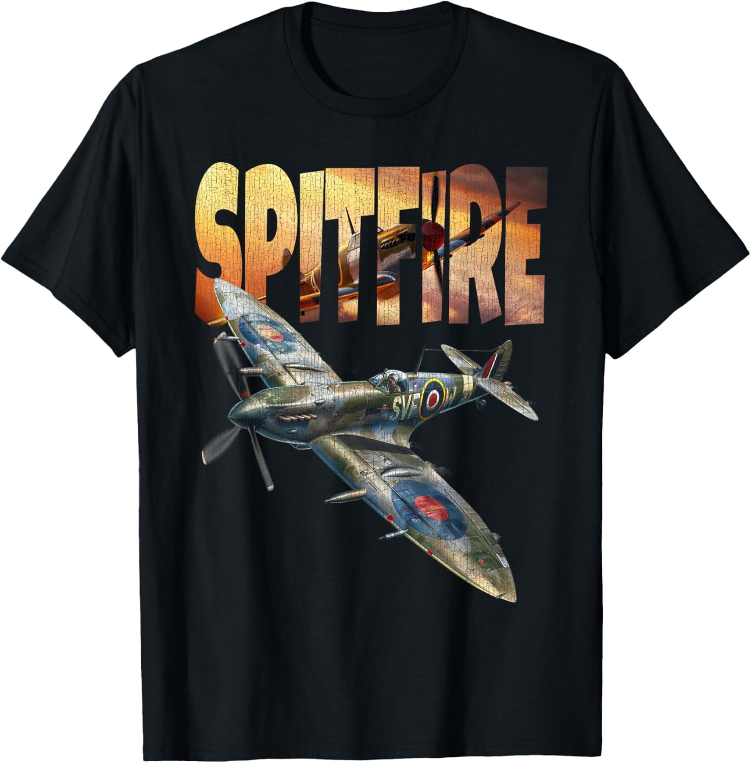 WW2 Warplanes Warbirds Supermarine Spitfire Plane Spotting T-Shirt-S ...