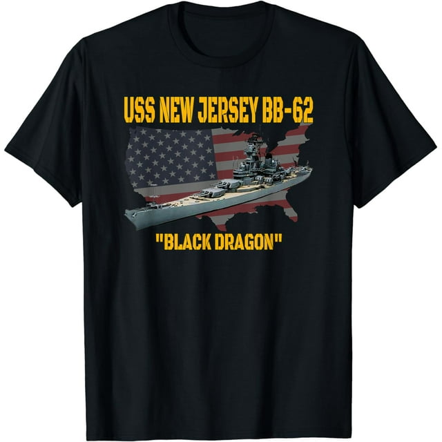 WW2 Warship & Vietnam War USS New Jersey BB62 Battleship TShirt