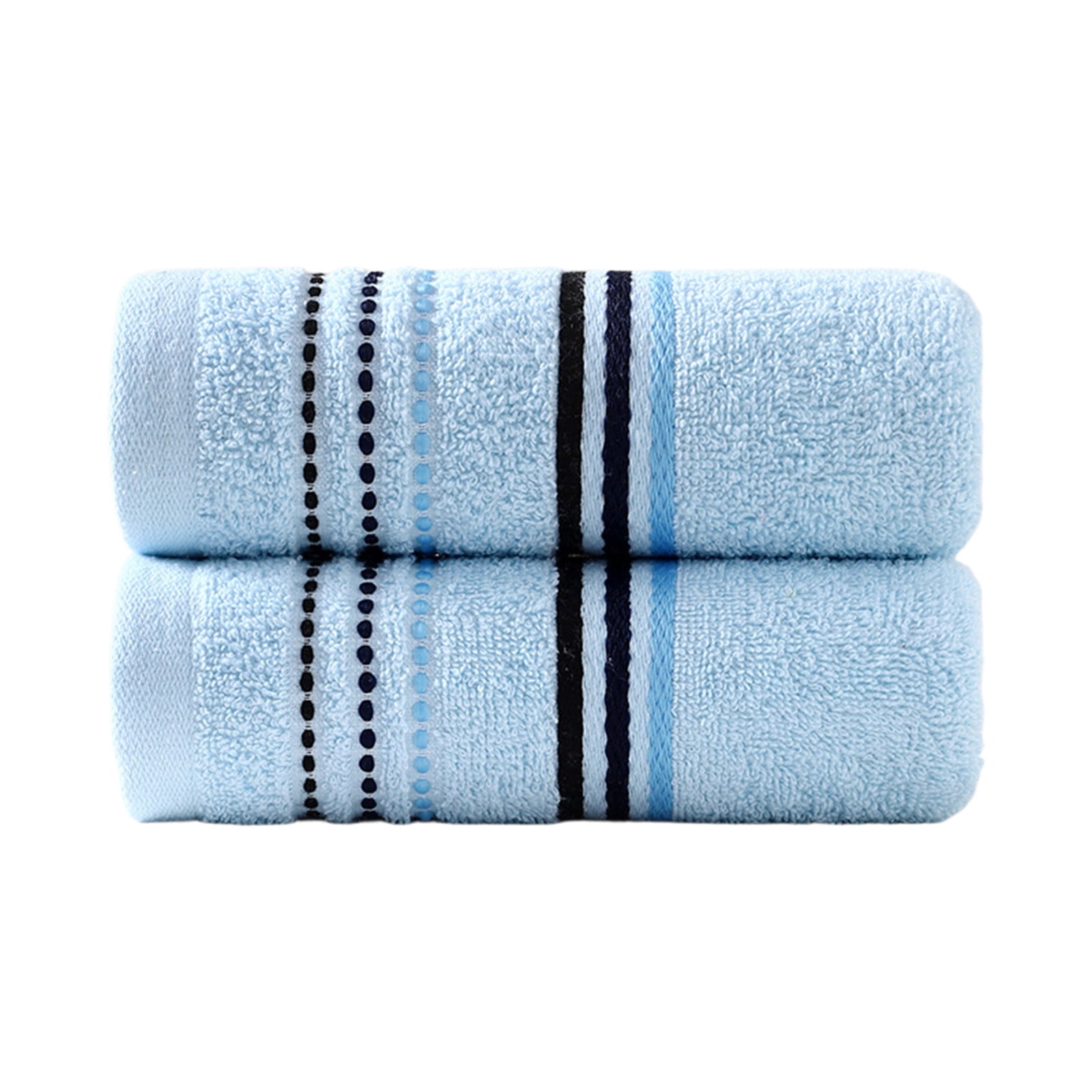 Fast Hand Sign WWC 2-Pack Towels, Soft Terry Striped Cotton Towel Set for Hand & Face ...