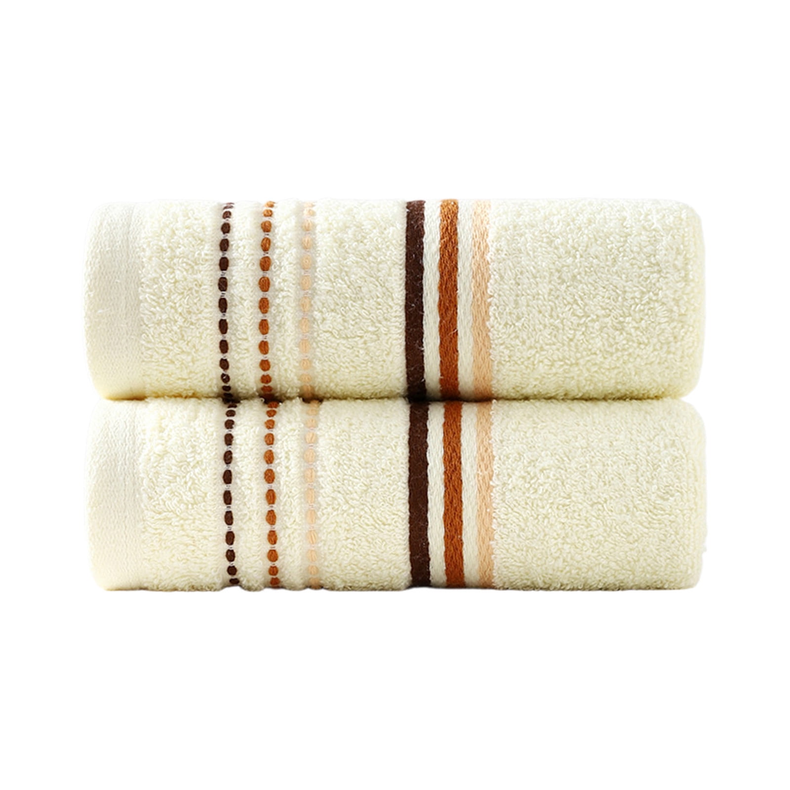Fast Hand Sign WWC 2-Pack Towels, Soft Terry Striped Cotton Towel Set for Hand & Face ...