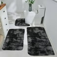 thumbnail image 1 of WWC 3‑Piece Bathroom Rug Set, Soft Tie‑Dye Shaggy Plush Bath Mat, Non‑Slip Absorbent U-Shape Toilet Mat & Runner Rug for Bathroom and Shower Room, 1 of 7