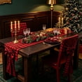 thumbnail image 1 of WWC Christmas Table Runner and Chair Cover Set, Red Plaid Cloth Chair Slipcovers, Christmas Decorations Chair Protector for Party and Dining Room, 1 of 6