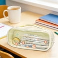 thumbnail image 1 of WWC Clear Pencil Case with Carry Handle, Portable Large Capacity Nylon Pencil Pouch, Waterproof Durable Pencil Bag for School Office, 1 of 6