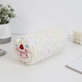 thumbnail image 1 of WWC Cute Barrel Pencil Case, Large Capacity Embroidered Strawberry Cake Pencil Pouch, Textured Pencil Box Back to School Supplies for Kids, 1 of 7