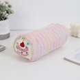 thumbnail image 1 of WWC Cute Barrel Pencil Case, Large Capacity Embroidered Strawberry Cake Pencil Pouch, Textured Pencil Box Back to School Supplies for Kids, 1 of 7
