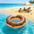 thumbnail image 1 of WWC Donut Pool Float, 29 inch Inflatable Swimming Ring, Thick PVC Water Swim Tube for Adults and Kids, Summer Beach Party Decor, 1 of 6