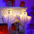 thumbnail image 1 of WWC Halloween Glowing Ghost, 16"x20" LED Light Up Hanging Ghost with Adjustable Arms, Battery Operated Halloween Decor for Porch Tree Party, 1 of 9