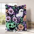thumbnail image 1 of WWC Halloween Throw Blanket, 40x28 inch Cozy Plush Flannel Blanket, Soft Lightweight Halloween Decor Nap Blanket for Fall Sofa and Bedroom, 1 of 6