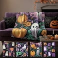 thumbnail image 1 of WWC Halloween Throw Blanket, 40x28 inch Cozy Plush Flannel Blanket, Soft Lightweight Halloween Decor Nap Blanket for Fall Sofa and Bedroom, 1 of 7
