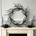 thumbnail image 1 of WWC Halloween Wreath, 16 inch Handmade Black Bare Branch Wreath, Gothic Halloween Decor Twig Wreath for Halloween Party Front Door Porch and Fireplace, 1 of 6
