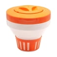 thumbnail image 1 of WWD POOL Floating Pool Chlorine Dispenser Tablets Fits 3" Chemical Tabs Orange, 1 of 6