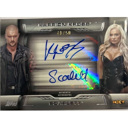 WWE 2021 Topps WWE Undisputed Karrion Kross + Scarlett 48/50 Autographed Trading Card DA-KS (Autograph)