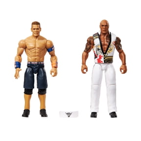WWE Main Event Showdown The Rock & John Cena Action Figures Set, Series #23 6-inch Collectibles
