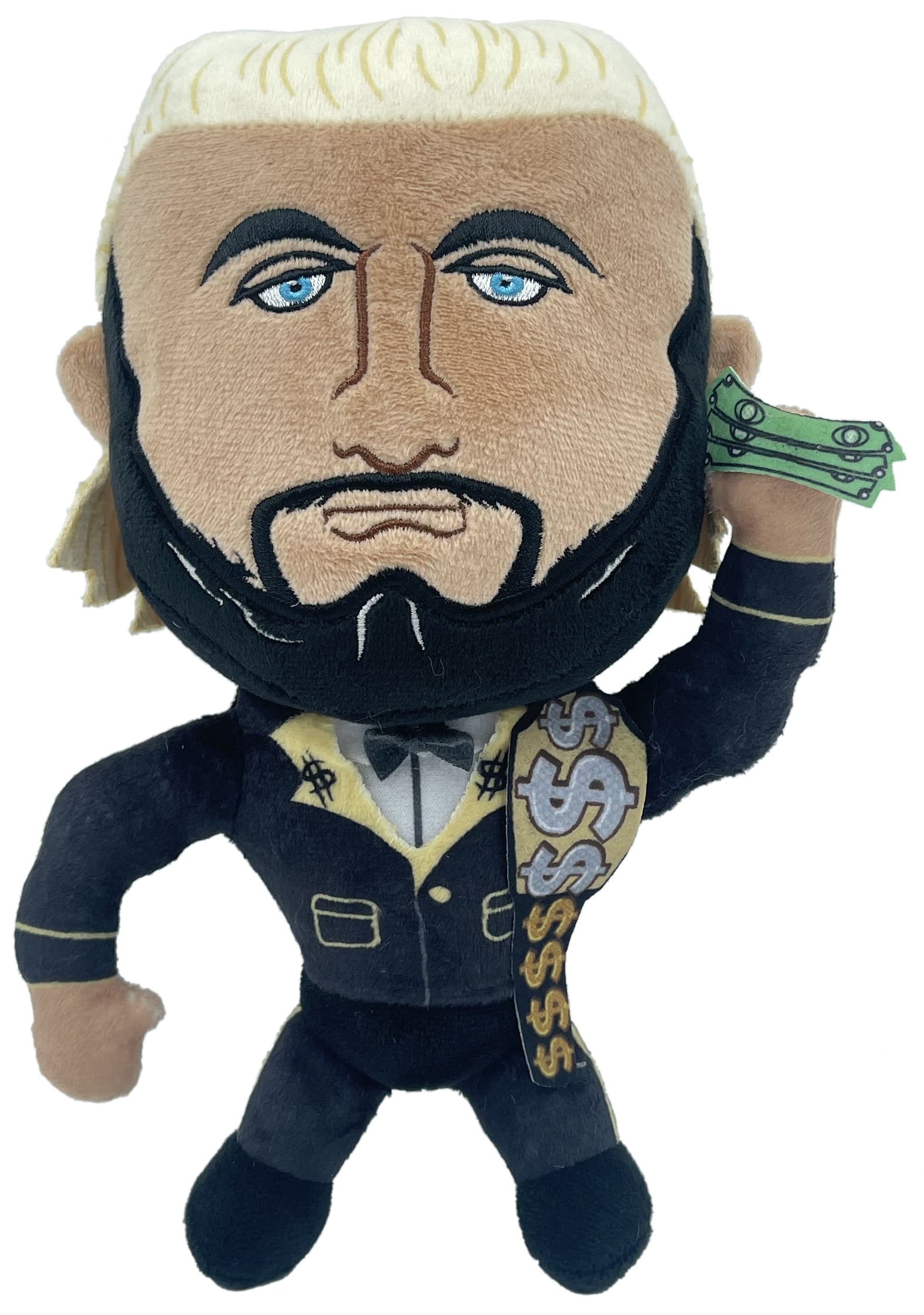WWE 9" Plush Million Dollar Man, Stuffed Action Figure, Children Ages 3+