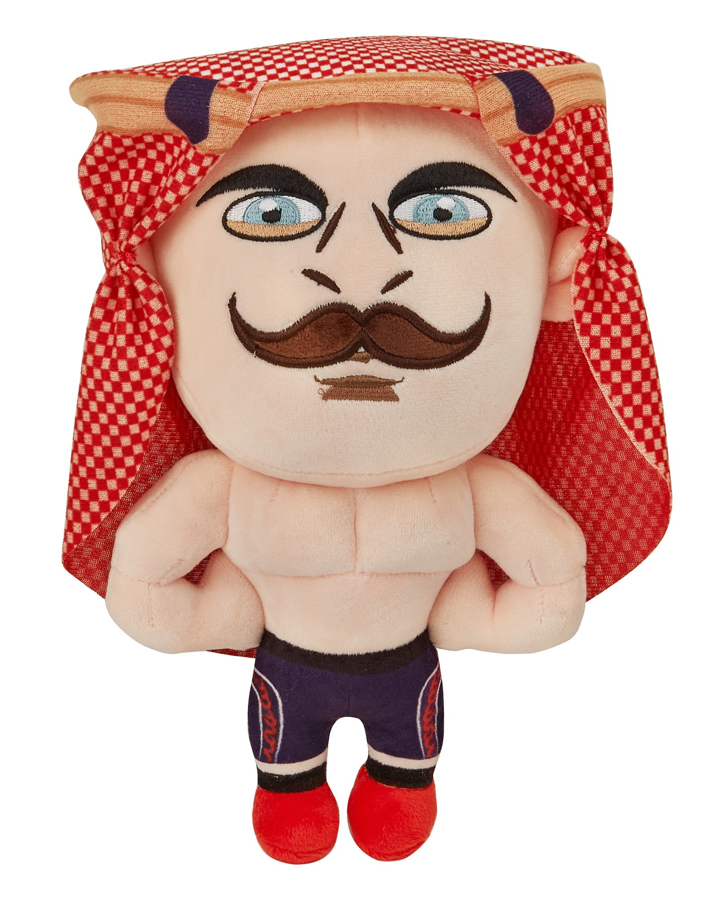 WWE 9" Plush The Iron Sheik, Stuffed Action Figure, Children Ages 3+