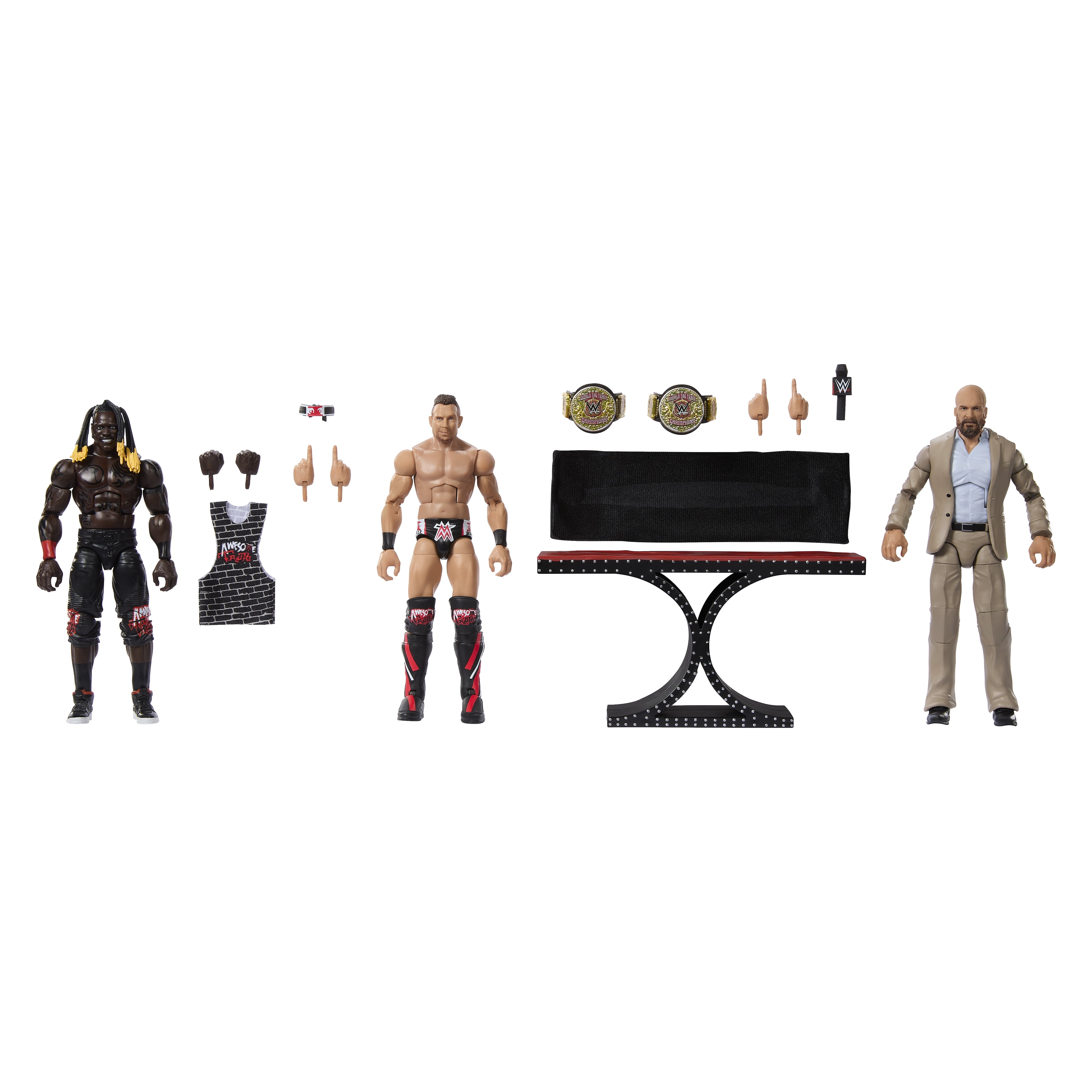 WWE Elite Collection Awesome Truth Action Figure 3-Pack with The