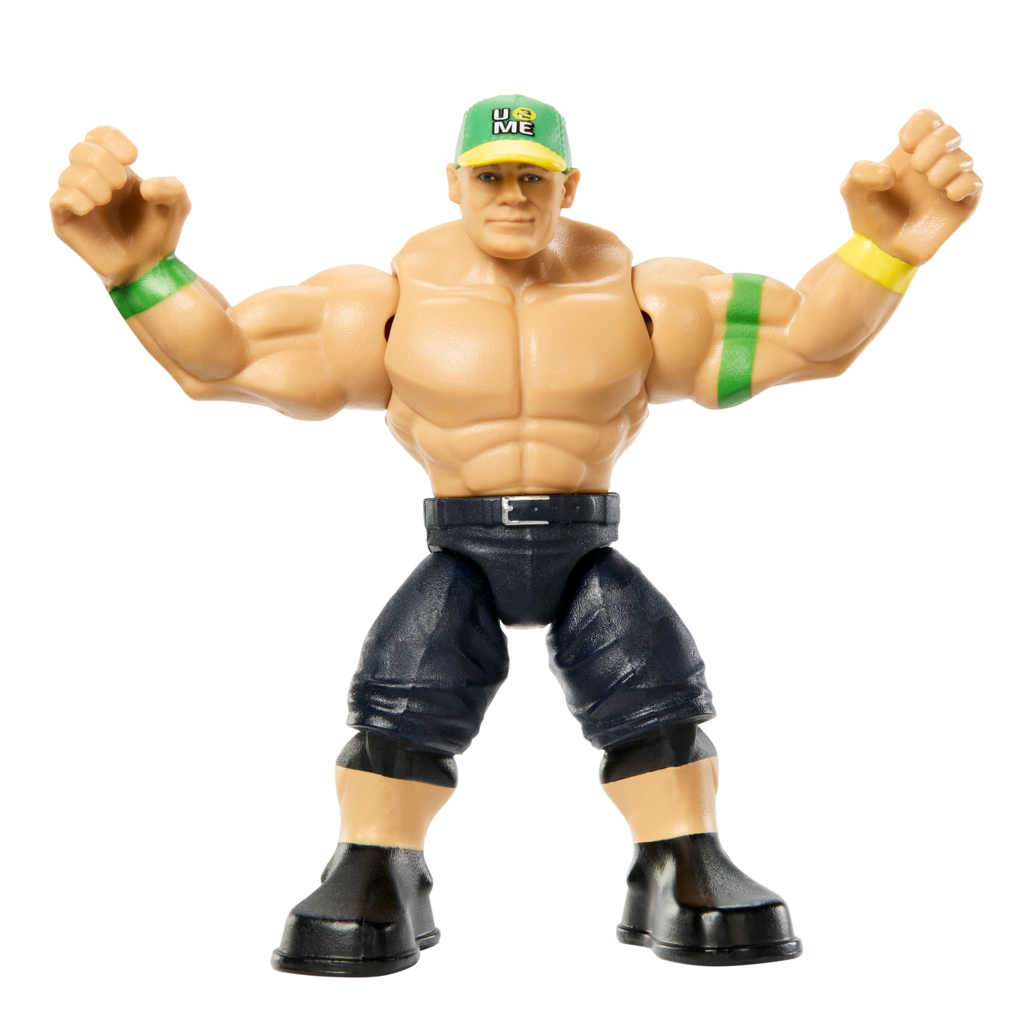 WWE Knuckle Crunchers John Cena Action Figure, 3.5-Inch, Detailed