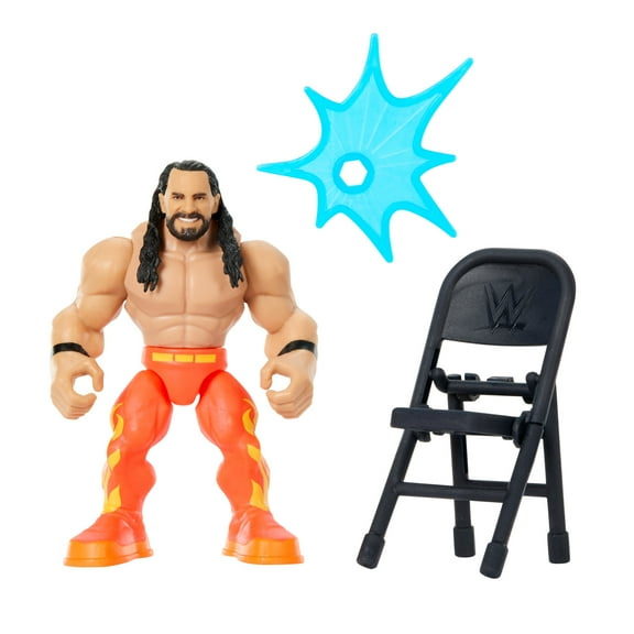 WWE Action Figure Knuckle Crunchers Seth Rollins with Battle Accessory