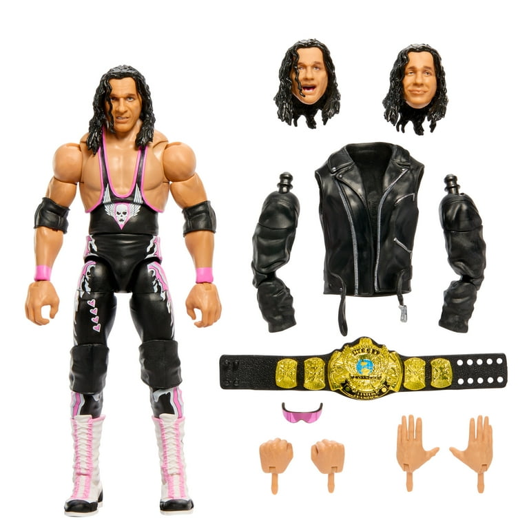 WWE Bret “Hit Man” Hart Action Figure, 6-inch Collectible