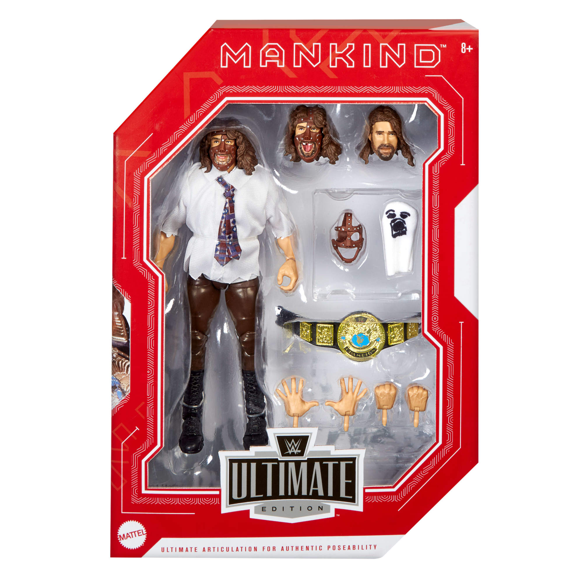 WWF Superstars Mankind フィギュア　マンカインド WWE Wrestling: Mankind Superstars Action Figure for 8Y+ Kids