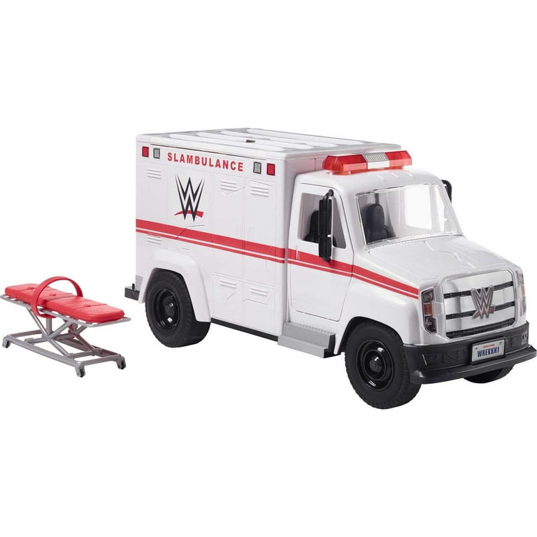 WWE マテル　アンビュランス　救急車 WWE Wrestling Toy: Action Figure Vehicle Wrekkin Slambulance
