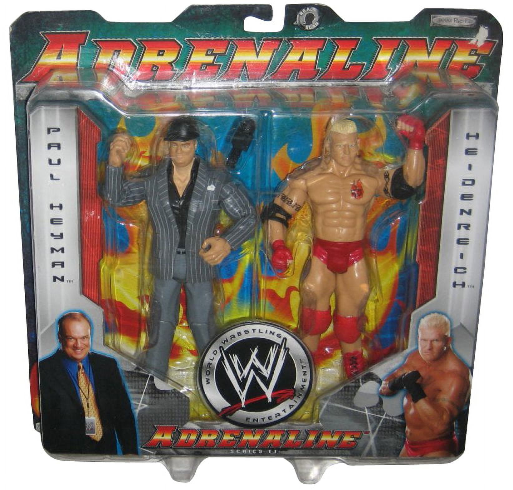 WWE Adrenaline Series II Paul Heyman Heidenreich Action Figure Set 2 Pack