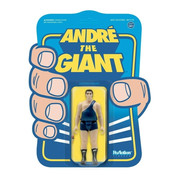WWE Andre The Giant w/Sling ReAction Figure Wrestling Can of Beer Super7