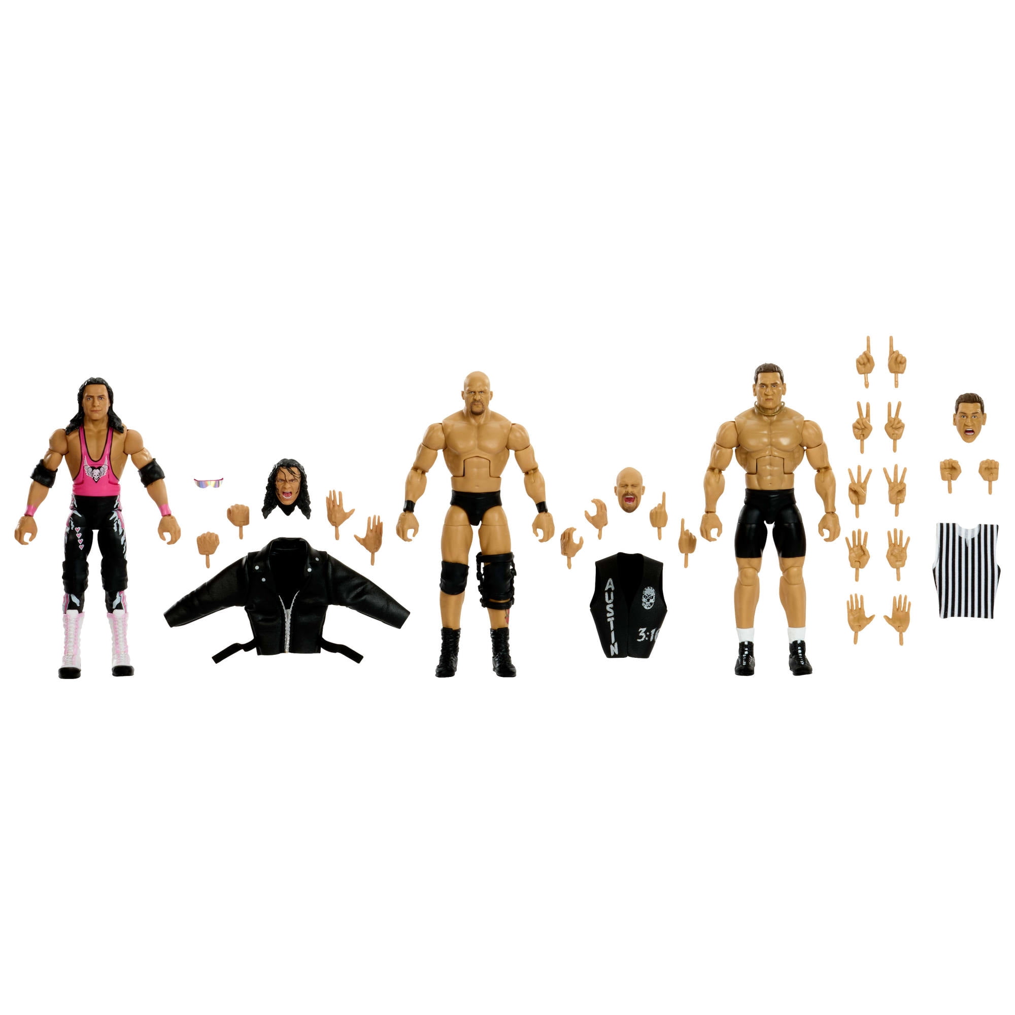 WWE Elite Legacy Submission Match 3 Action Figures & Accessories