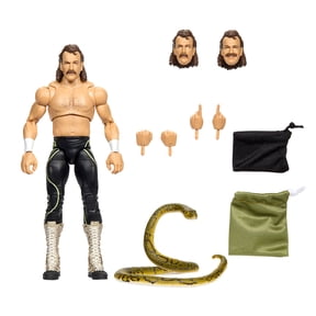 WWE Ultimate Edition Jake Roberts Action Figure & Accessories Set, Greatest Hits 6-inch Collectible