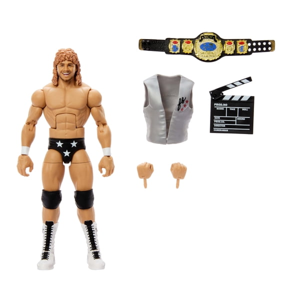 WWE Elite Brian Pillman Action Figure, Series #116 6-inch Collectible with Articulation & Accessories
