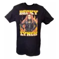 thumbnail image 1 of WWE Becky Lynch Standing In Flames Black T-shirt, 1 of 5