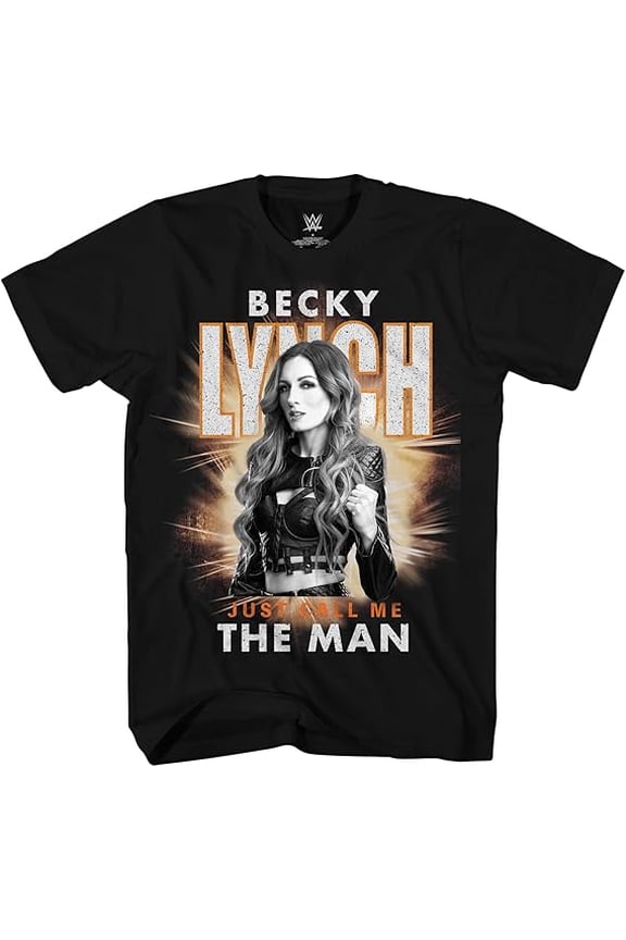 WWE Becky Lynch The Man Wrestling Adult T-Shirt,Black Color,Size 3XL