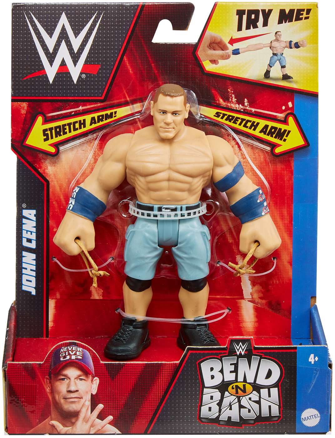 WWE Bend 'N Bash Action Figure The Rock, Personaggio Snodabile E Molliccio, Wrestling Giocattolo
