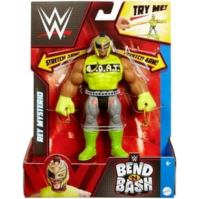 WWE Bend n Bash Rey Mysterio Action Figure, 5.5-Inch Collectible for Ages 4 Years Old & Up