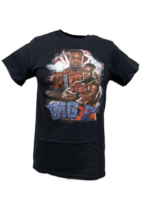 WWE Big E Fierce Face Mens Black T-shirt