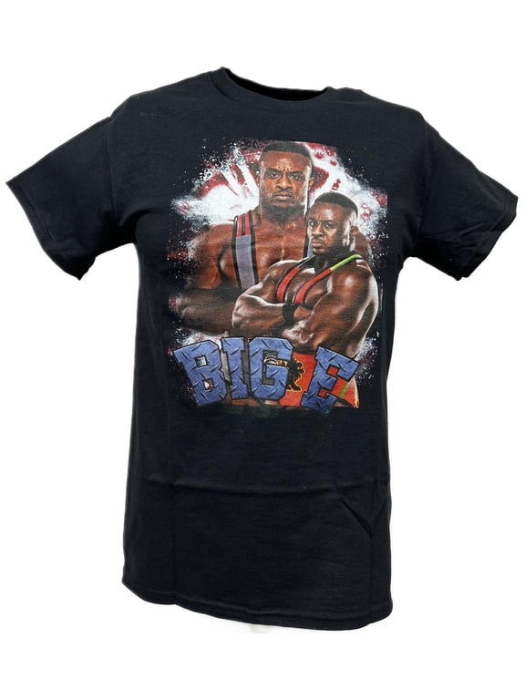 WWE Big E Fierce Face Mens Black T-shirt
