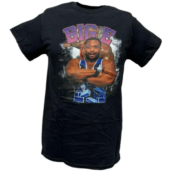 WWE Big E New Day Arms Folded Mens Black T-shirt