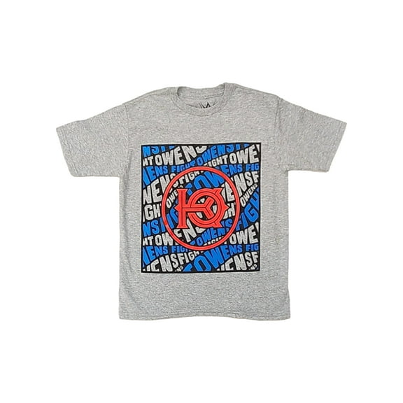 WWE Boys Gray Kevin Owens "KO" Wrestling Short Sleeve T-Shirt Tee Shirt XL 14-16