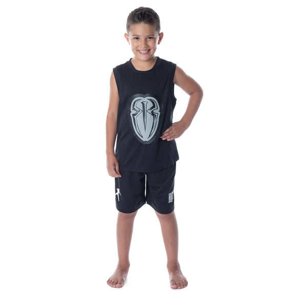 WWE Boys' Roman Reigns Icon Wreck Everyone And Leave Tank Short Pajama Set