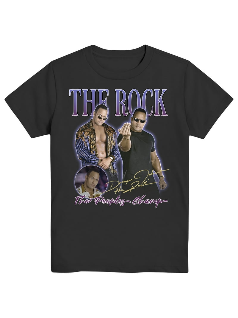 WWE Boys The Rock, Crew Neck, Short Sleeve, Graphic T-Shirt