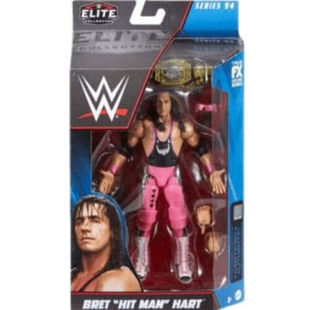 WWE Bret “Hit Man” Hart Elite Collection Action Figure, 6-Inch Posable Collectible