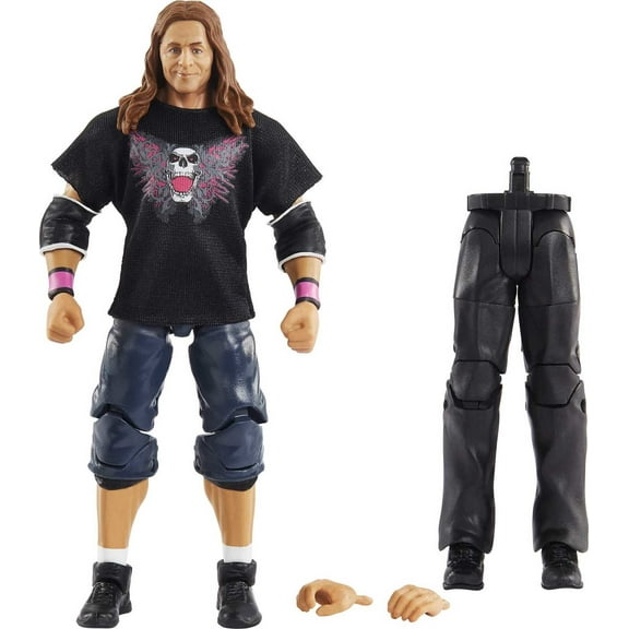 WWE Bret “Hit Man” Hart WrestleMania Elite Collection Action Figure with shirt