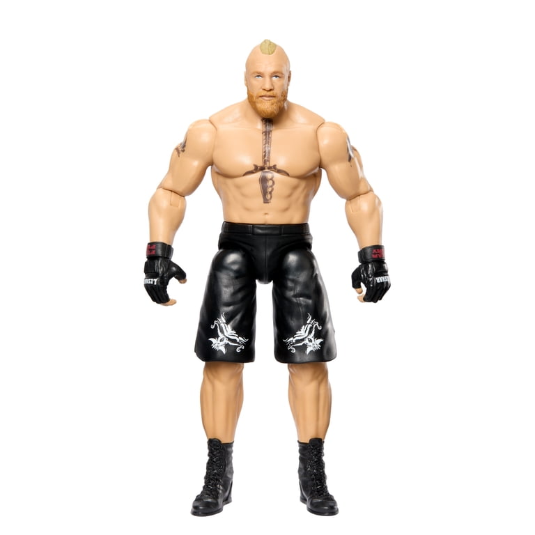 WWE Brock Lesnar Action Figure, 6-inch Collectible Superstar with 