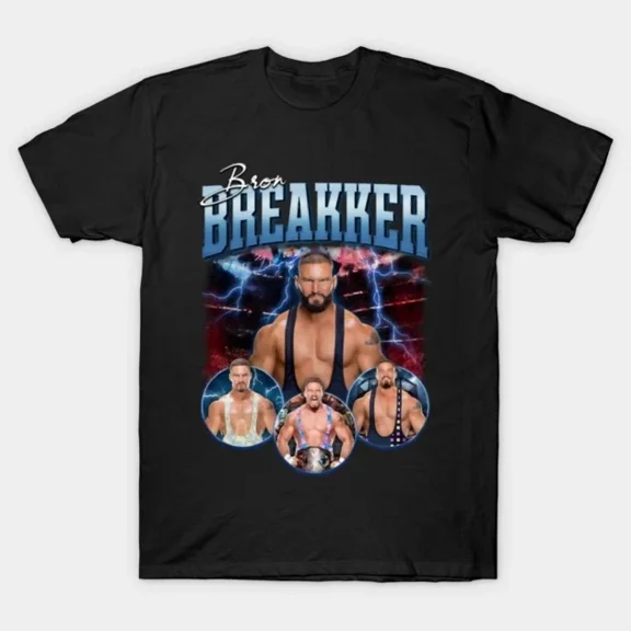 WWE Bron Breakker Pose Black T-Shirt
