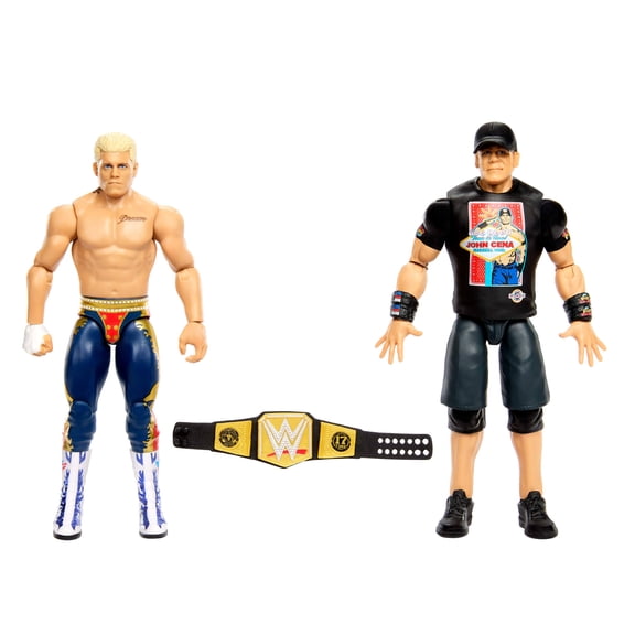 WWE Main Event Showdown John Cena vs Cody Rhodes Action Figures Set, Series #26, 6-inch Collectibles