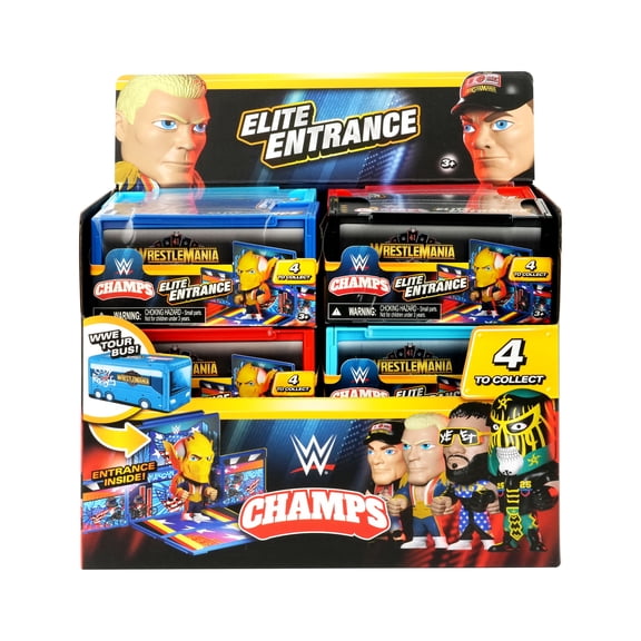 WWE Champs Elite Entrance Collectible Superstar Entrance Playsets with Accessories, Includes Cody Rhodes, John Cena, Penta & Jey Uso, Multiple to Collect, Ages 3+