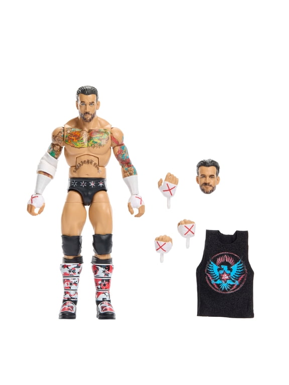 Elite Collection Top Picks CM Punk Action Figure & Accessories, 6-inch Collectible Set (Styles May Vary)