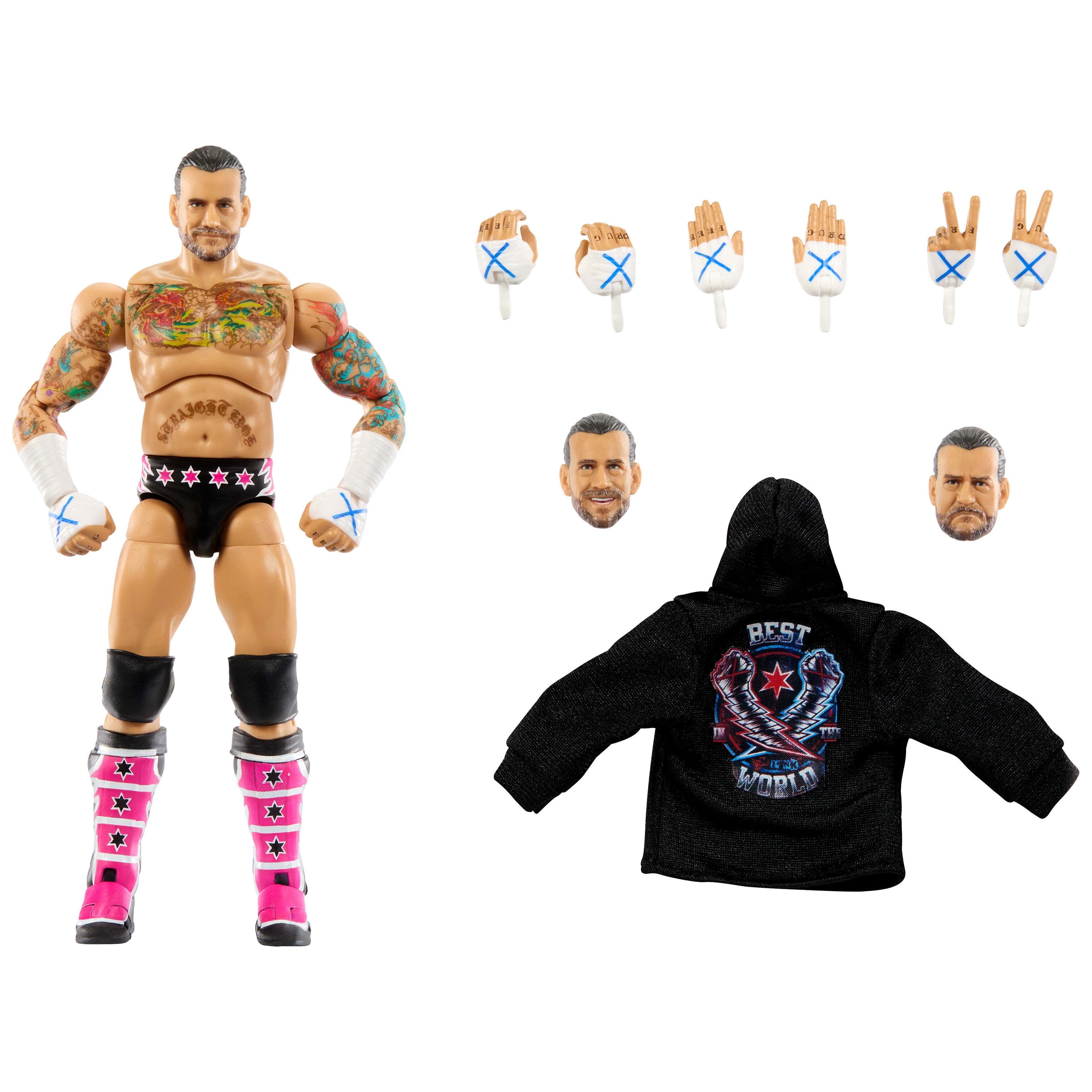 wwe フィギュア WWE Ultimate Edition CM Punk Action Figure & Accessories Set