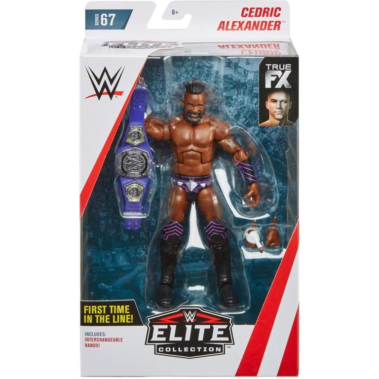 Mattel WWE Basic Action Figure, Cedric Alexander, Posable 6 pollici da collezione per bambini dai 6 anni in su