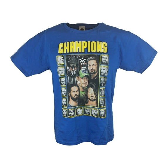 WWE Champions Boys Kids T-shirt Cena Styles Rollins Balor YXL